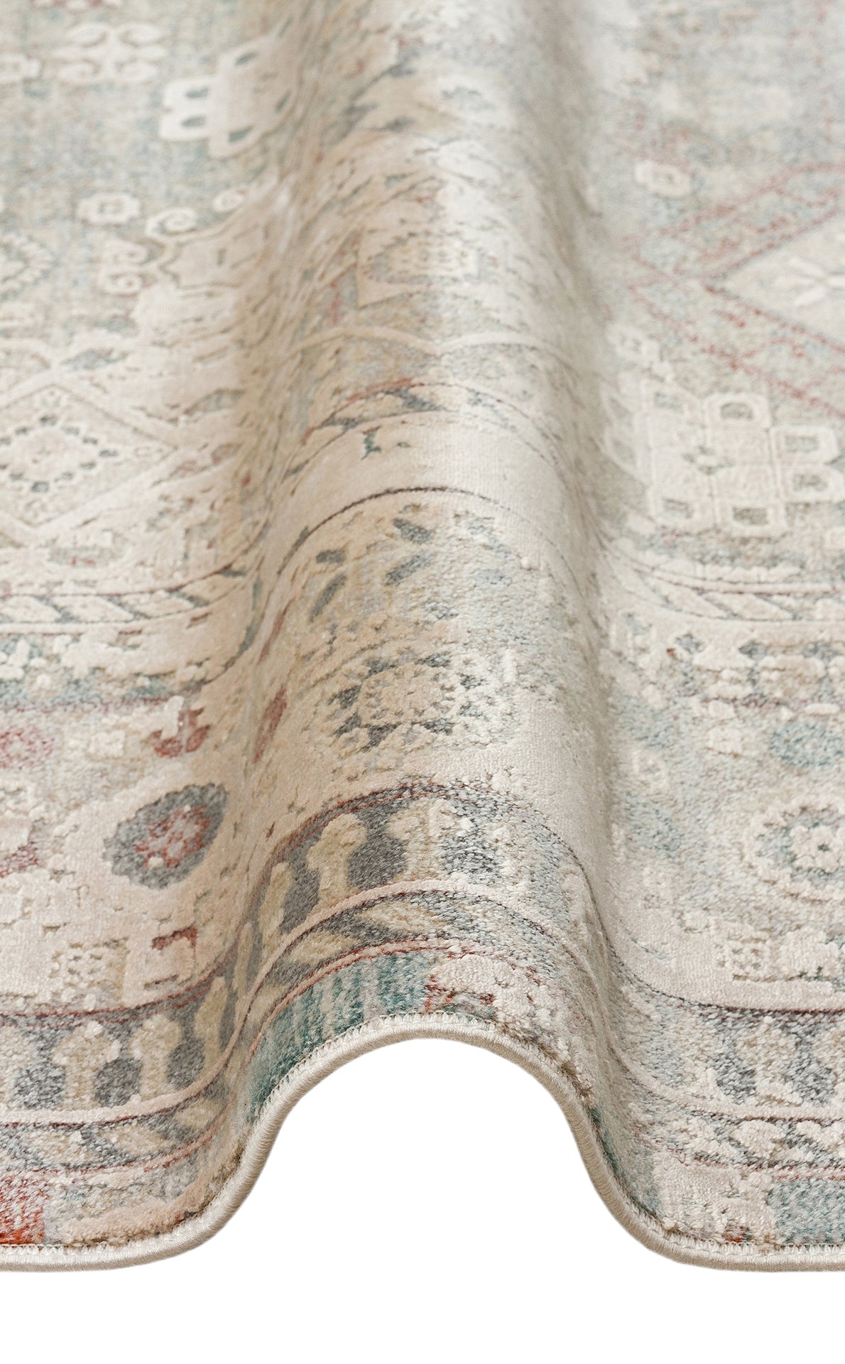 Yumuşak Dokulu Vintage Esintilere Sahip Dokuma Halı