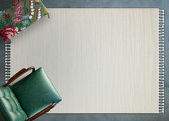 Krem Çizgili Modern Etnik Desenli Halı  | Makinada Yıkanabilir | Hav Toz Vermez | Leke Tutmayan | Kaymaz Taban | Dijital Makine Baskı | Salon Yolluk Mutfak Halısı