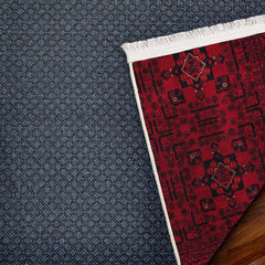 Bordo Çiçekli Modern Etnik Desenli Halı  | Makinada Yıkanabilir | Hav Toz Vermez | Leke Tutmayan | Kaymaz Taban | Dijital Makine Baskı | Salon Yolluk Mutfak Halısı