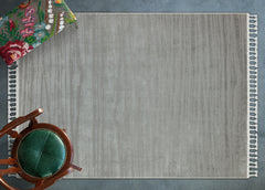 Bej Çizgili Modern Etnik Desenli Halı  | Makinada Yıkanabilir | Hav Toz Vermez | Leke Tutmayan | Kaymaz Taban | Dijital Makine Baskı | Salon Yolluk Mutfak Halısı