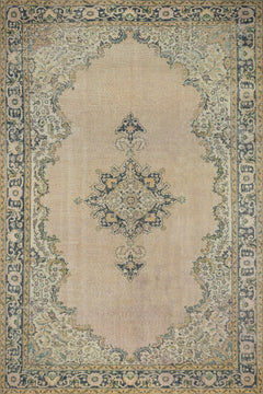 Krem Göbekli Modern Etnik Desenli Halı  | Makinada Yıkanabilir | Hav Toz Vermez | Leke Tutmayan | Kaymaz Taban | Dijital Makine Baskı | Salon Yolluk Mutfak Halısı