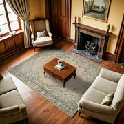 Krem Göbekli Etnik Bohem Halı