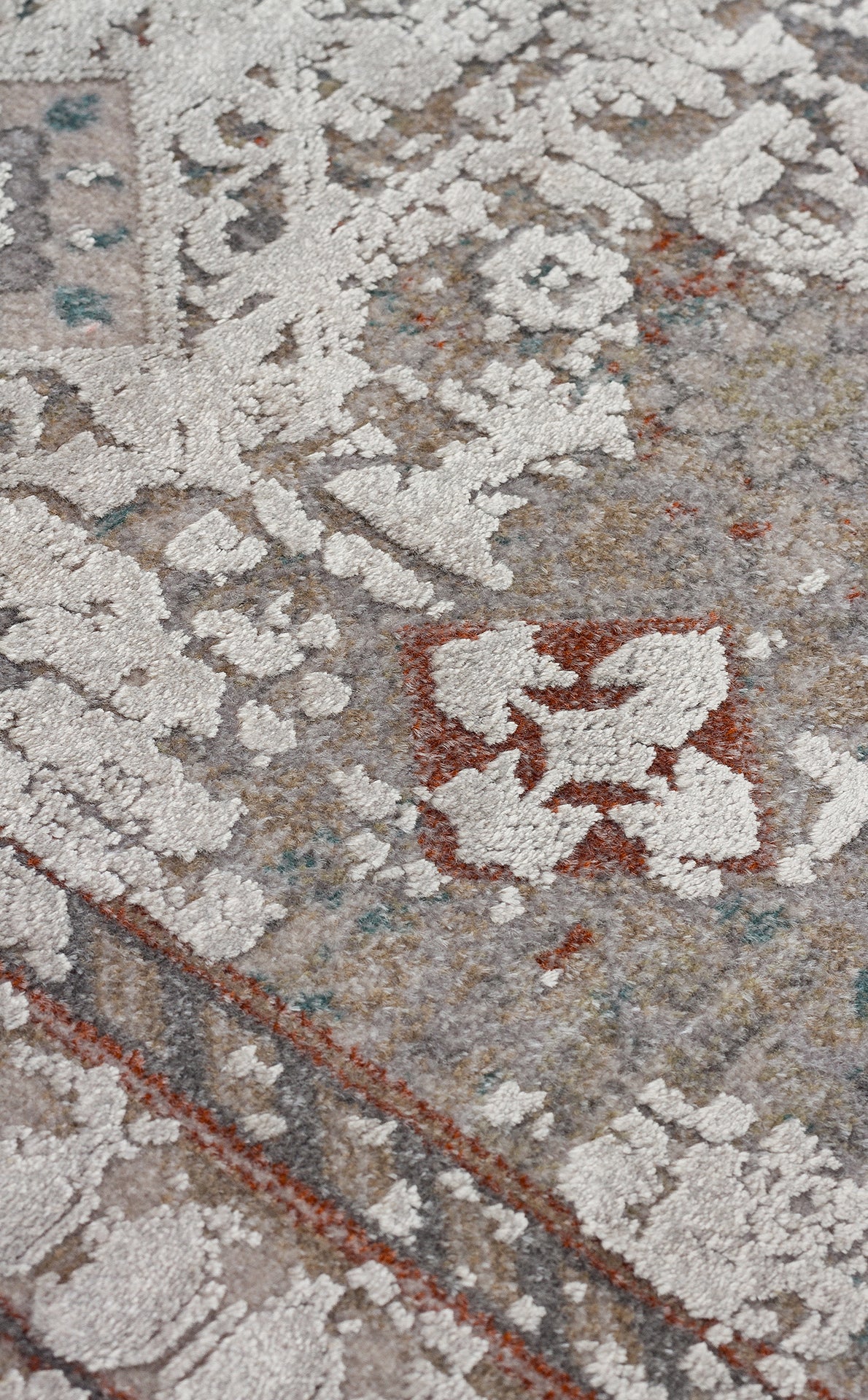 Yumuşak Dokulu Vintage Esintilere Sahip Dokuma Halı