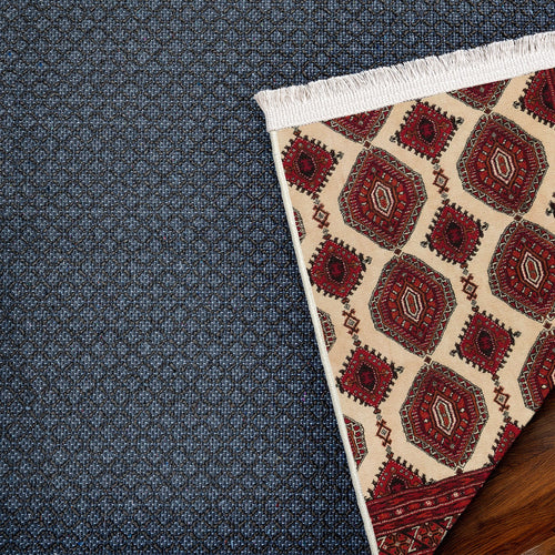 Bordo Bordürlü Modern Etnik Desenli Halı  | Makinada Yıkanabilir | Hav Toz Vermez | Leke Tutmayan | Kaymaz Taban | Dijital Makine Baskı | Salon Yolluk Mutfak Halısı