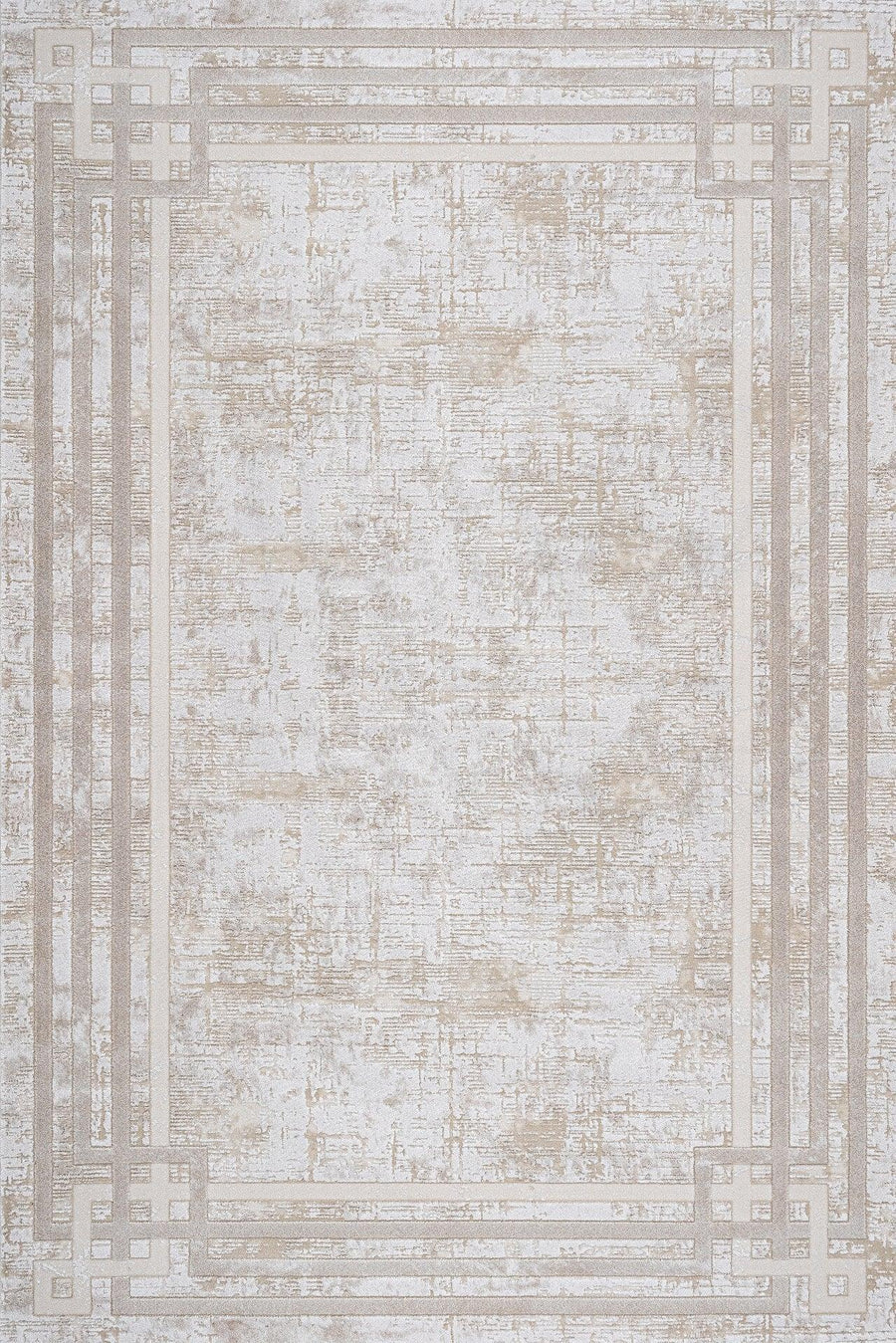 Bordürlü Modern Halı - Yıkanabilir - Kaymaz Taban - Pati Dostu