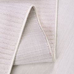 Krem Düz Akrilik Makine Halısı