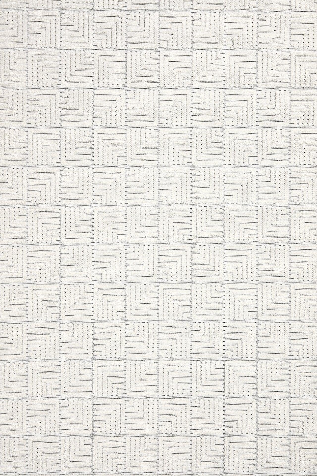 Beyaz Ekru Geometrik Minimalist Halı - Yıkanabilir - Kaymaz Taban - Pati Dostu