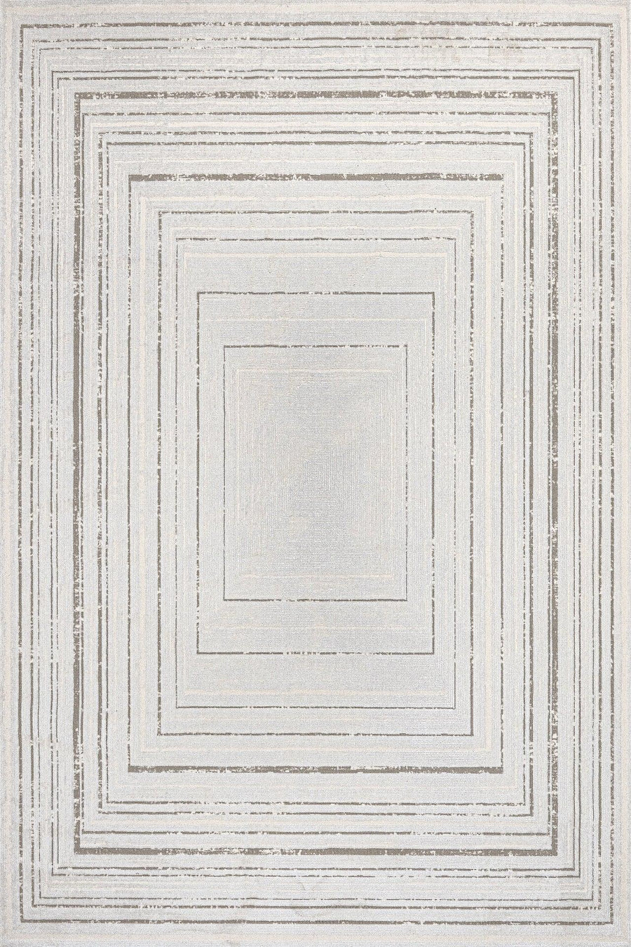 Bej Krem Minimalist Modern Halı - Yıkanabilir - Kaymaz Taban - Pati Dostu