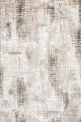 Cream Beige Modern Living Room Rug Abstract - Cotton Digital Print