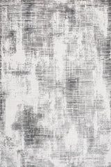 Gray White Modern Living Room Rug 1071GR - Cotton