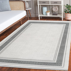 Jesman Gri Çerçeveli Akrilik Makine Alan Halısı