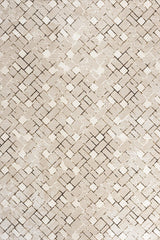 Beige Cream Modern Geometric Living Room Rug 1087B - Cotton