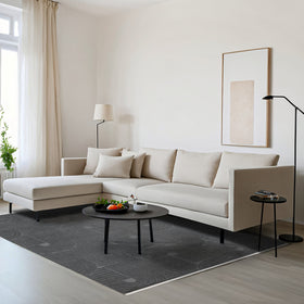 Antrasit Gri Bohem Dokulu Triko Halı - Toz Vermez