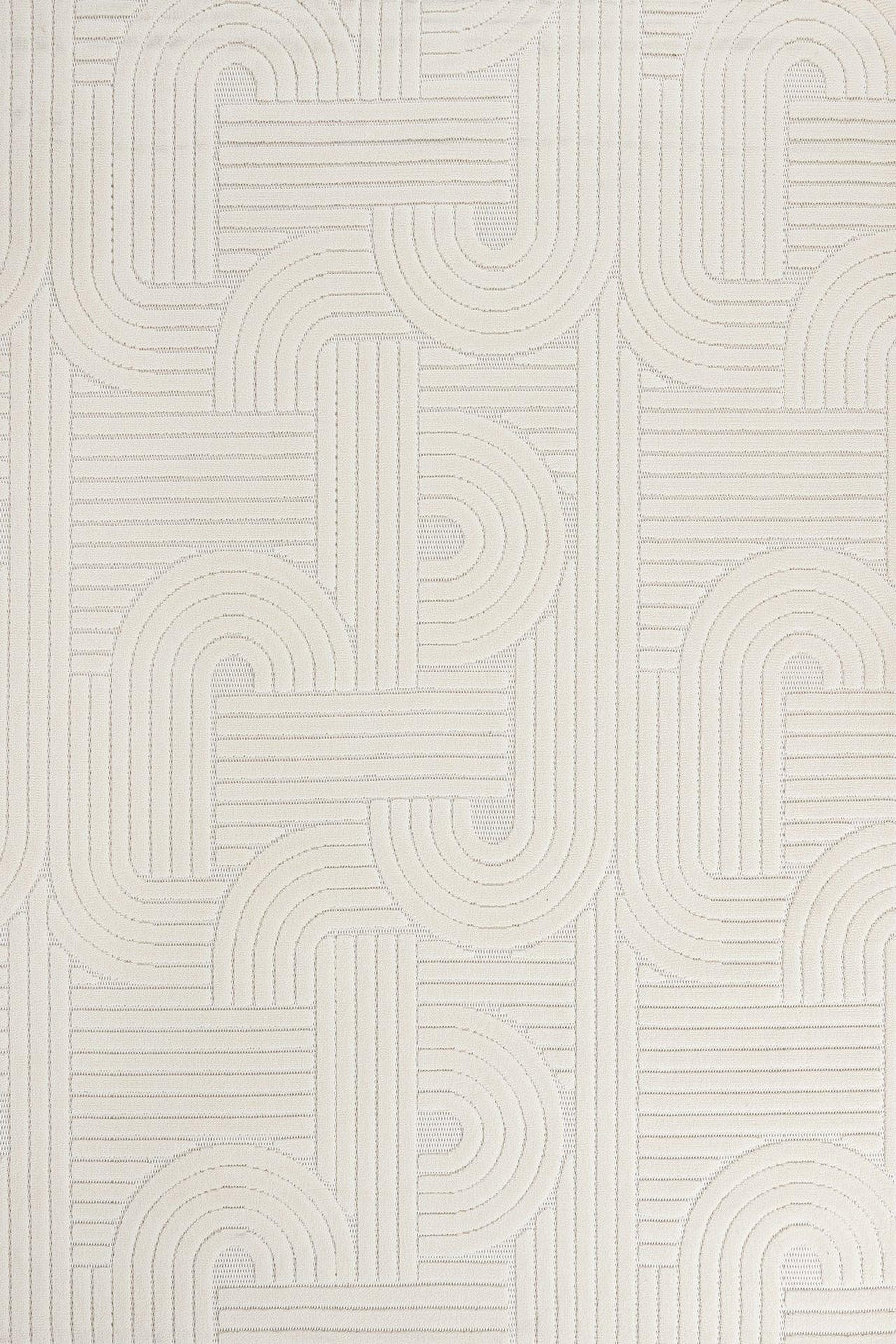 Beyaz Ekru Düz Minimalist Halı - Yıkanabilir - Kaymaz Taban - Pati Dostu