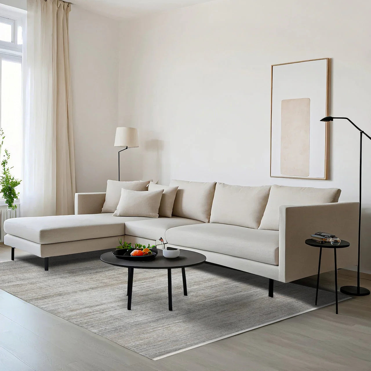 Vizon Minimalist Modern Halı - Yıkanabilir - Kaymaz Taban - Pati Dostu