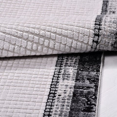 Krem Modern Akrilik Makine Halısı