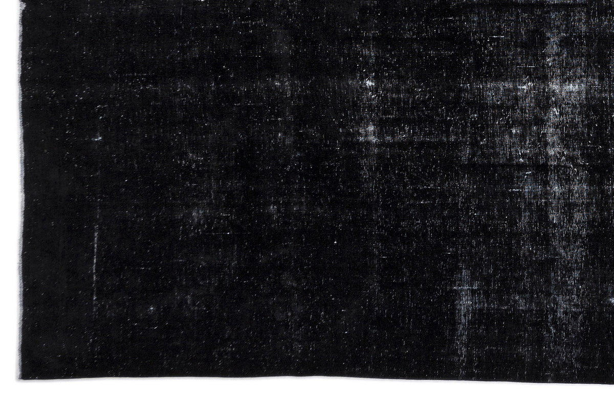 Navyel Siyah ve Gri Düz El Dokuma Halı 299x388 cm – detay görünümü