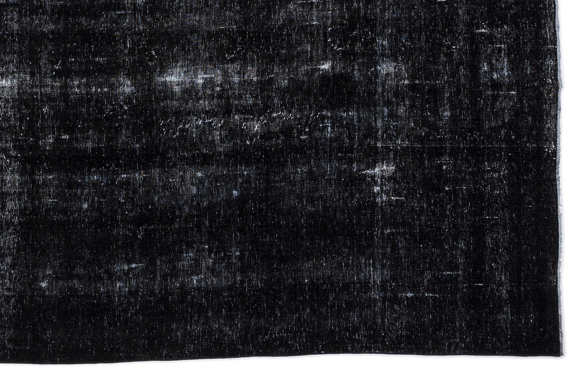 Navyel Siyah ve Gri Düz El Dokuma Halı 299x388 cm – detay görünümü