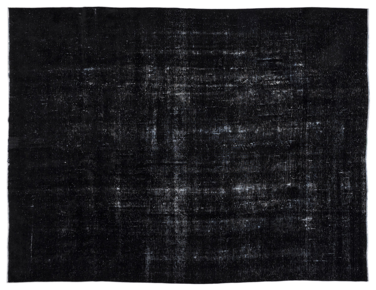 Navyel Siyah ve Gri Düz El Dokuma Halı 299x388 cm