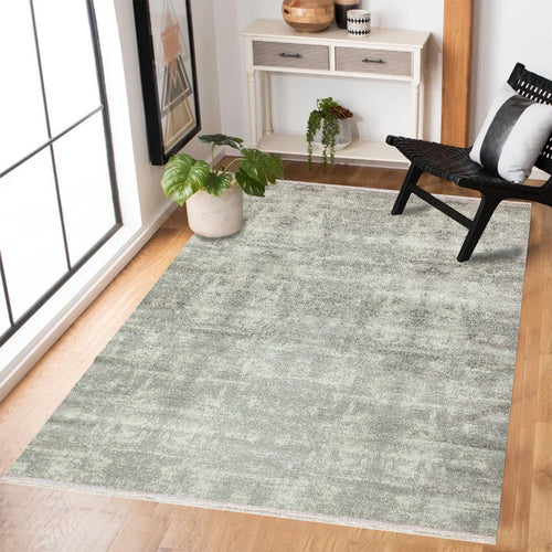 Beyaz Soyut Modern Etnik Desenli Halı  | Makinada Yıkanabilir | Hav Toz Vermez | Leke Tutmayan | Kaymaz Taban | Dijital Makine Baskı | Salon Yolluk Mutfak Halısı