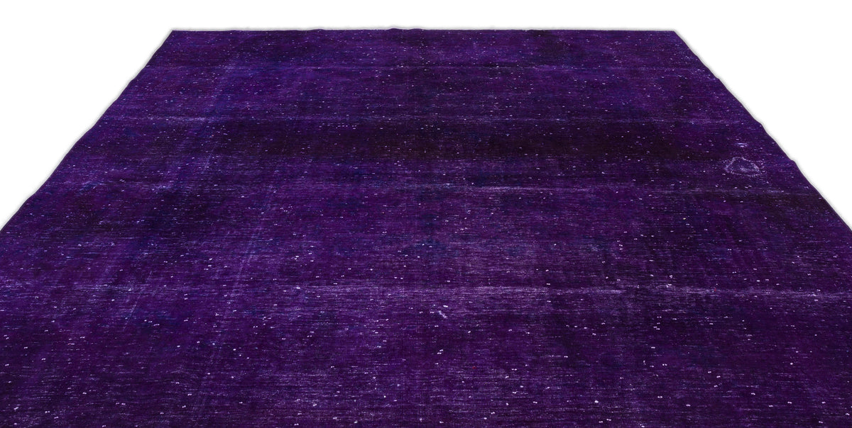 Navyel Mor ve Lacivert Düz El Dokuma Halı 287x393 cm – detay görünümü