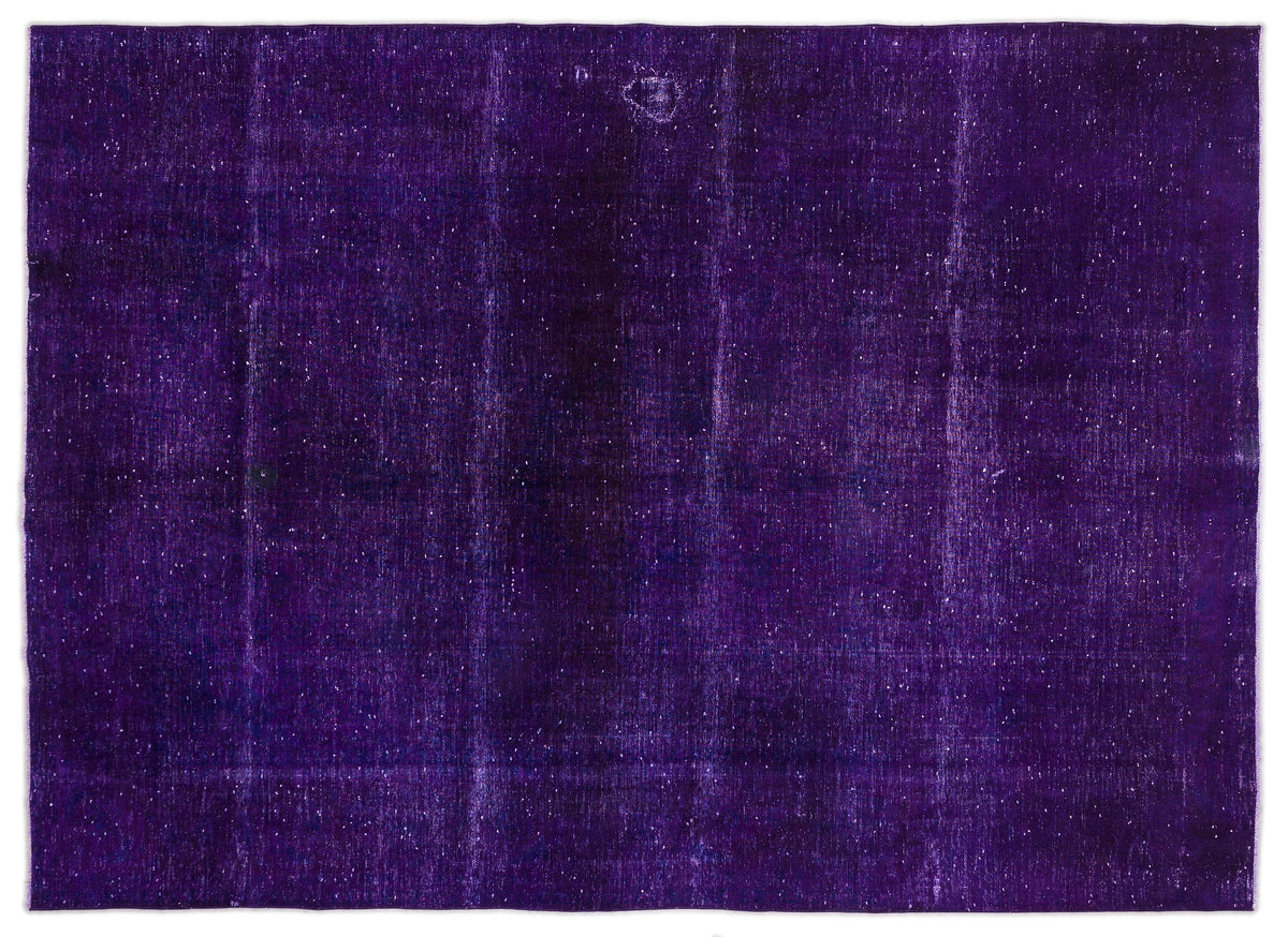 Navyel Mor ve Lacivert Düz El Dokuma Halı 287x393 cm