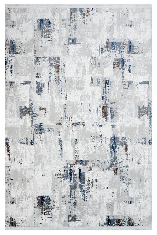 Paige Gri Modern Akrilik Makine Halısı