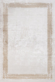 Bej Krem Minimalist Modern Halı - Yıkanabilir - Kaymaz Taban - Pati Dostu