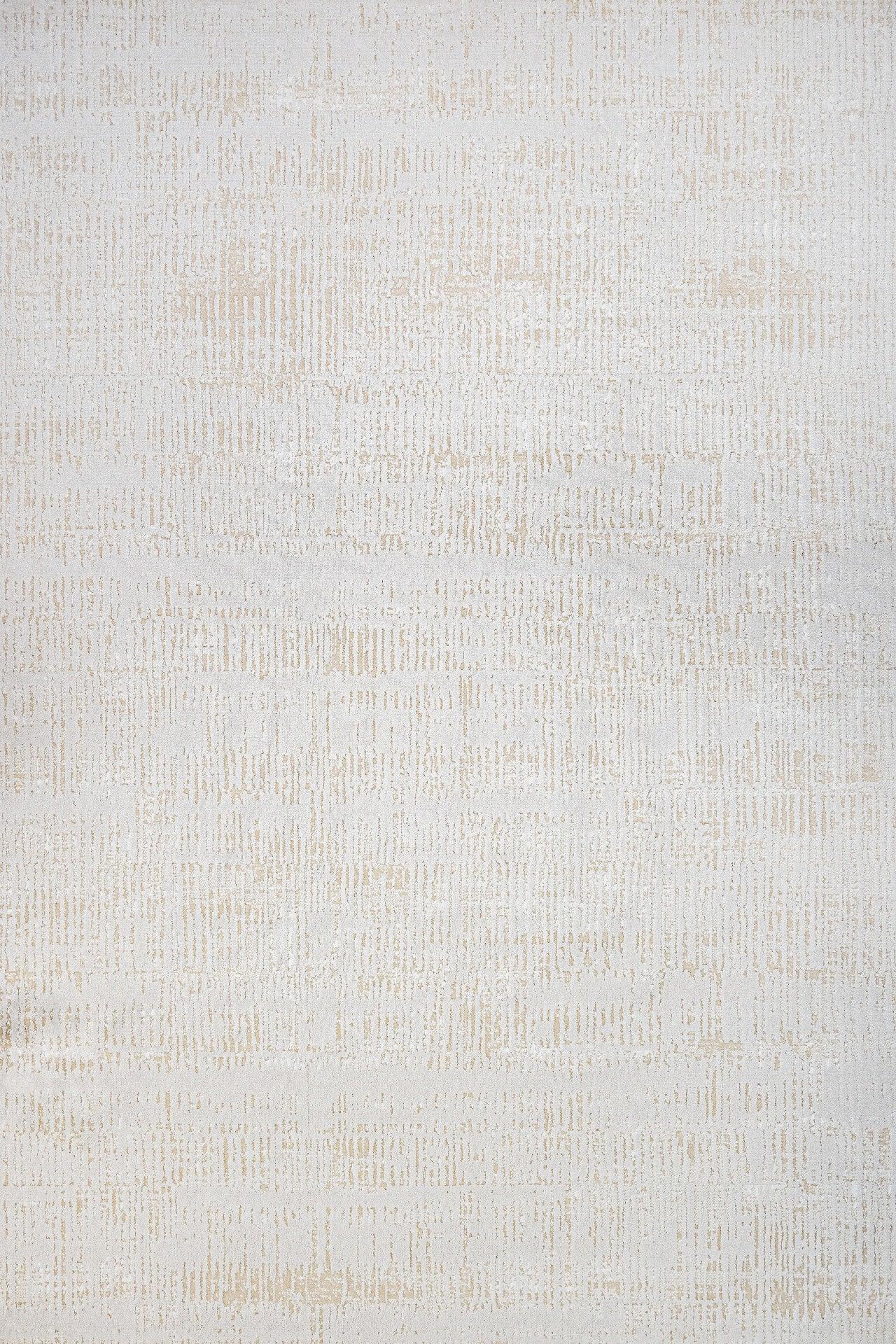 Beyaz Ekru Düz Minimalist Halı - Yıkanabilir - Kaymaz Taban - Pati Dostu
