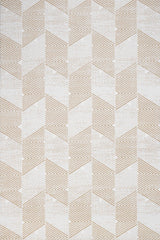 Cream Beige Modern Geometric Living Room Rug Triangle - Cotton
