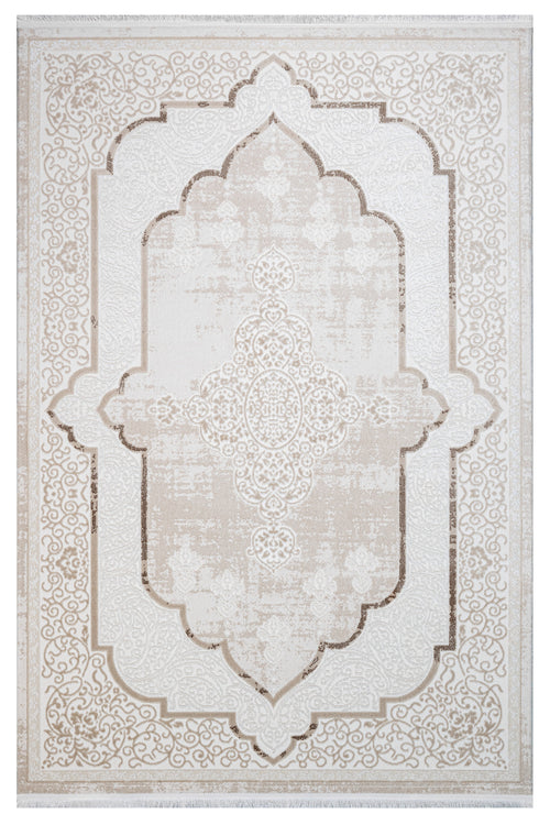 Winter Cream Classic Acrylic Machine Rug