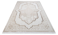 Winter Cream Classic Acrylic Machine Rug