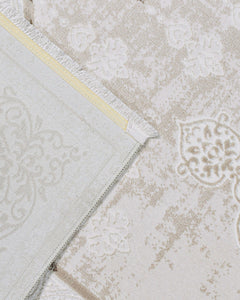 Winter Cream Classic Acrylic Machine Rug