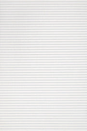 Beyaz Ekru Beyaz Çizgili Minimalist Halı - Yıkanabilir - Kaymaz Taban - Pati Dostu