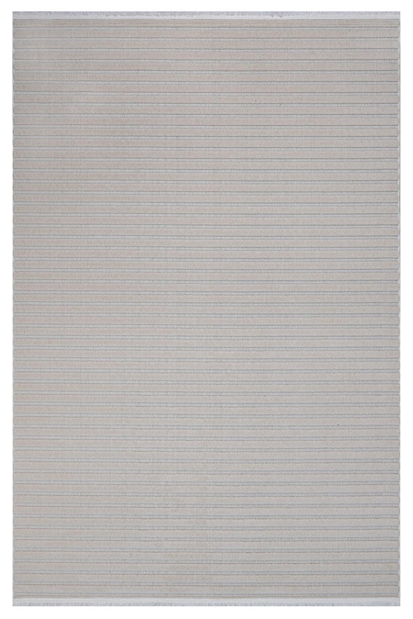 Gri Dokulu Minimalist Desenli Triko Halı - Pati Dostu - Toz Vermez