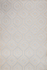 Bej Gri Elmas Desenli Geometrik Halı - Yıkanabilir - Kaymaz Taban - Pati Dostu