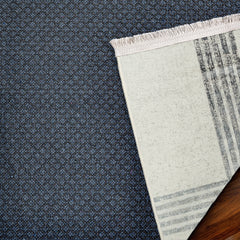 Krem Çerçeveli Modern Etnik Desenli Halı  | Makinada Yıkanabilir | Hav Toz Vermez | Leke Tutmayan | Kaymaz Taban | Dijital Makine Baskı | Salon Yolluk Mutfak Halısı