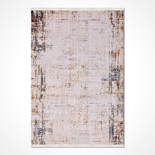 Bej Modern Akrilik Makine Halısı