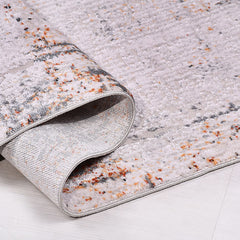 Bej Modern Akrilik Makine Halısı