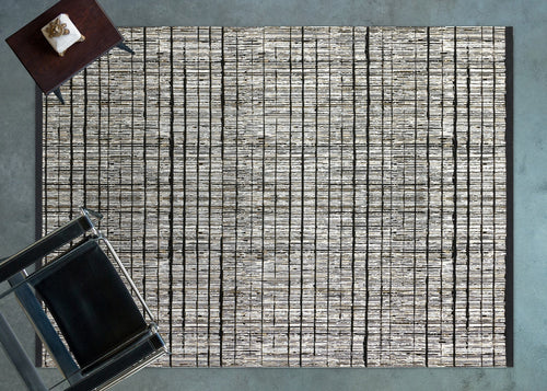 Siyah Soyut Modern Etnik Desenli Halı  | Makinada Yıkanabilir | Hav Toz Vermez | Leke Tutmayan | Kaymaz Taban | Dijital Makine Baskı | Salon Yolluk Mutfak Halısı