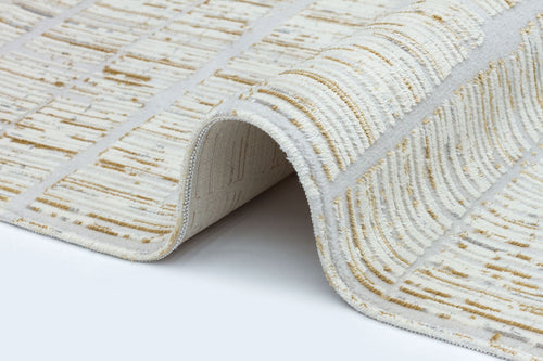 Halınet Pomona Krem Geometrik Polyester Makine Halısı