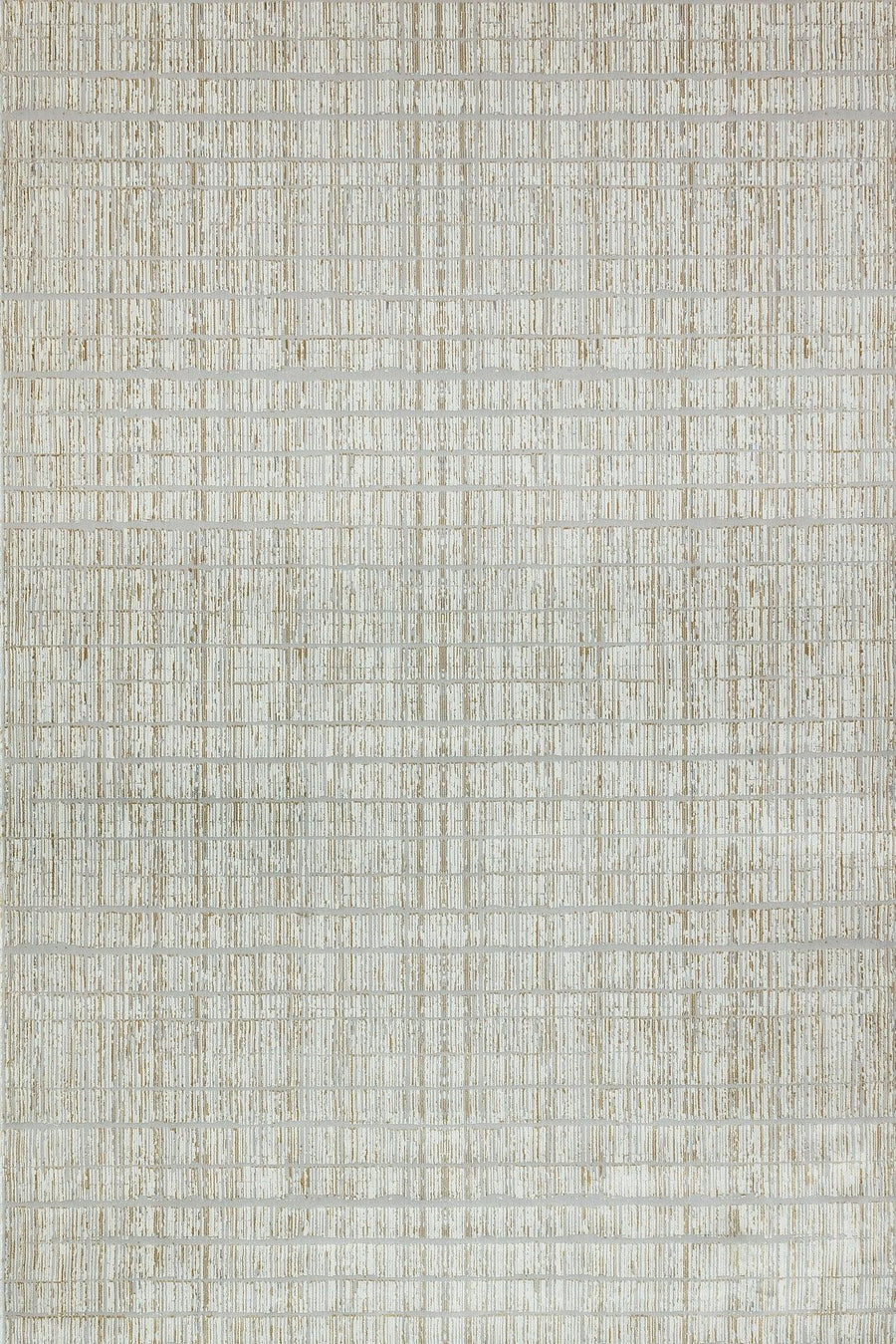 Modern Geometric Beige and Cream Area Rug – in the living room