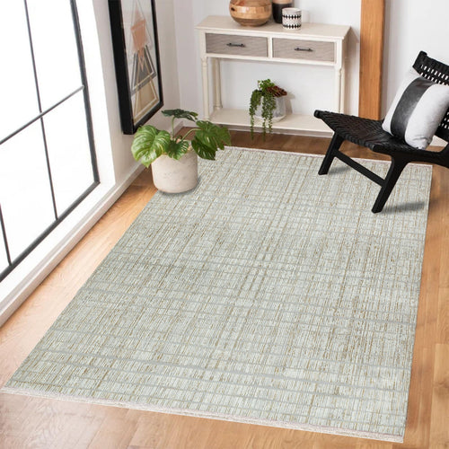 Krem Soyut Modern Etnik Desenli Halı  | Makinada Yıkanabilir | Hav Toz Vermez | Leke Tutmayan | Kaymaz Taban | Dijital Makine Baskı | Salon Yolluk Mutfak Halısı