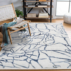 Mallory Beyaz Modern Akrilik Makine Halısı