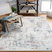 Novah Gri Modern Akrilik Makine Halısı