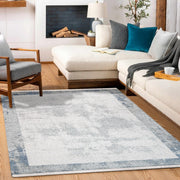 Angelica Gri Çerçeveli Akrilik Makine Halısı