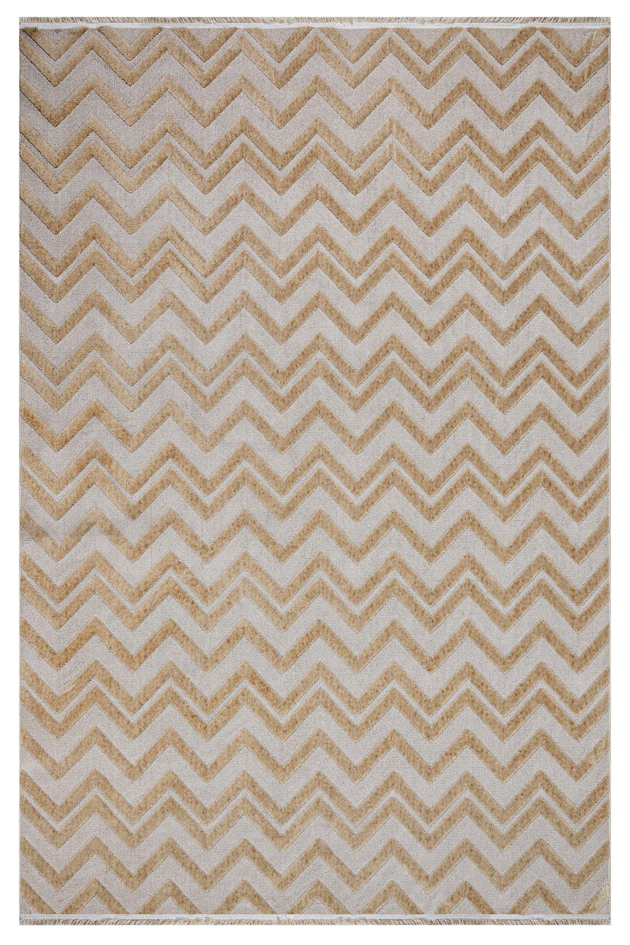 Beige Geometric Non-Slip Area Rug – alternate angle