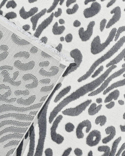 Sterling Gri Geometrik Polyester Makine Halısı