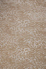 Beige Brown Modern Living Room Rug - Cotton