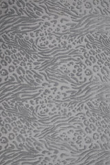 Grey Light Grey Modern Living Room Rug - Cotton
